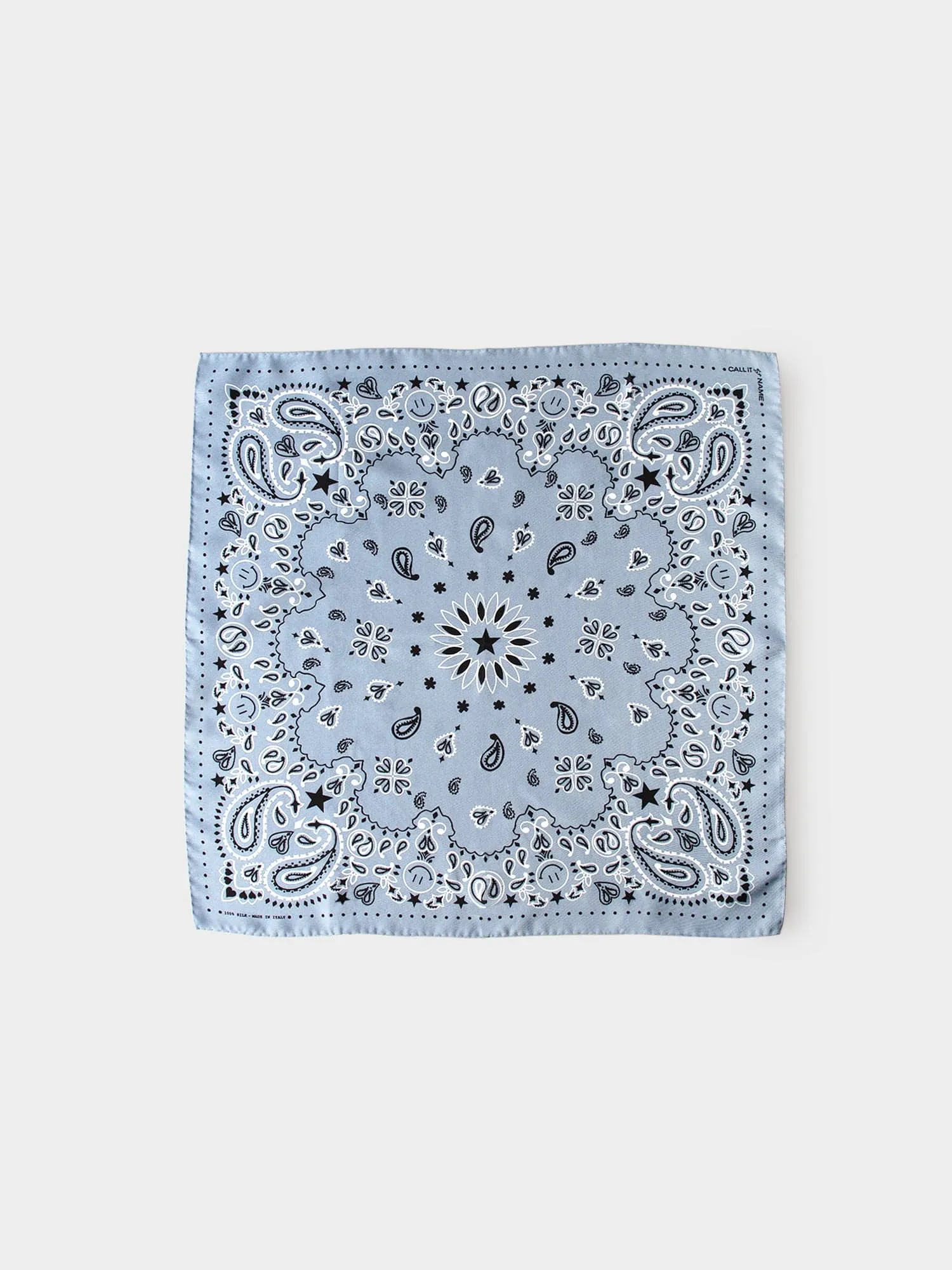 Chambray Star Silk Bandana sold by XiRENA