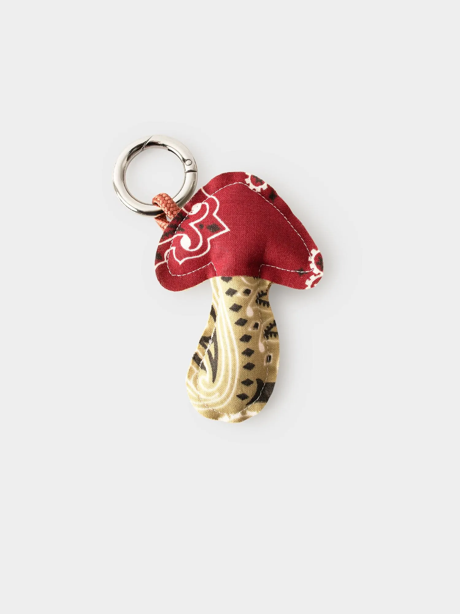 Bordeaux Beige Mushroom Keychain sold by XiRENA