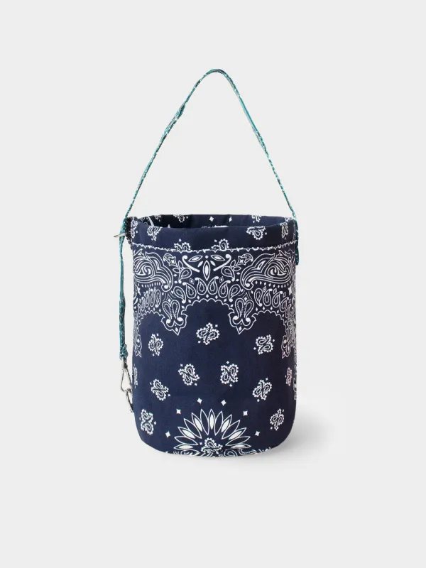 Navy Seau Bucket Bag made by XiRENA