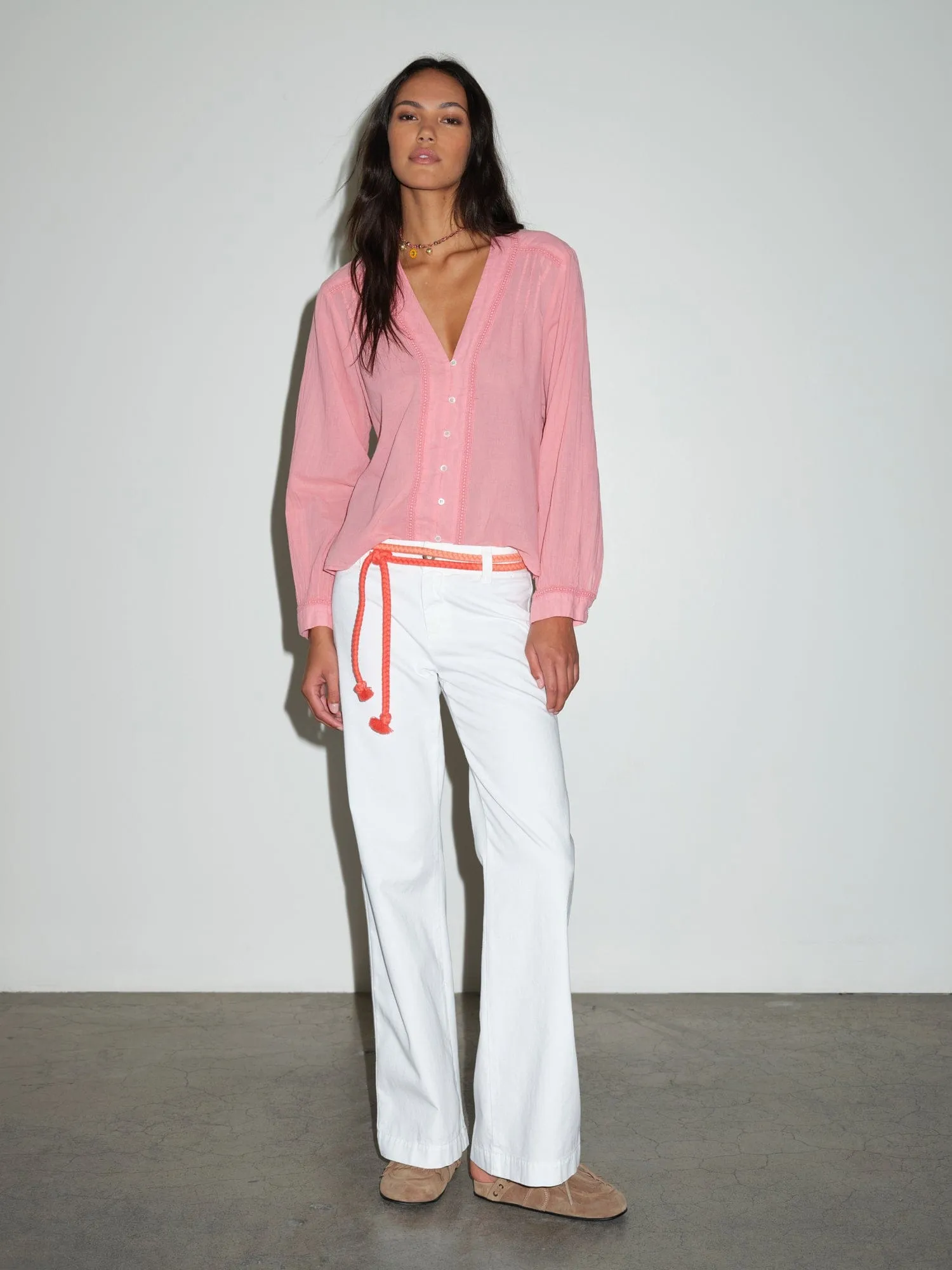 Blanc Emmanuelle Twill Pant sold by XiRENA product image thumbnail 2