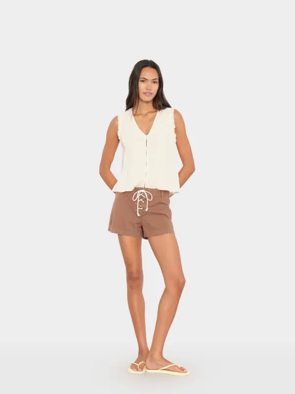 Cocoa Bean Davie Twill Short made by XiRENA