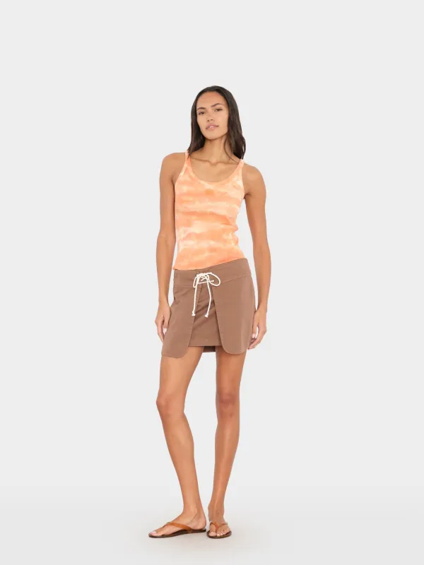 Cocoa Bean Paola Twill Skirt made by XiRENA