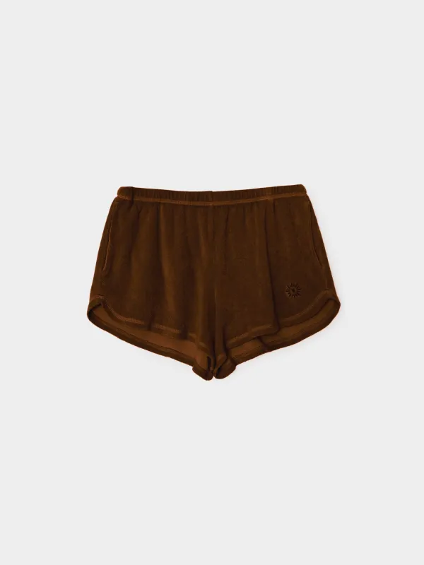 Cocoa Bean Hub Terry Sweatshort made by XiRENA