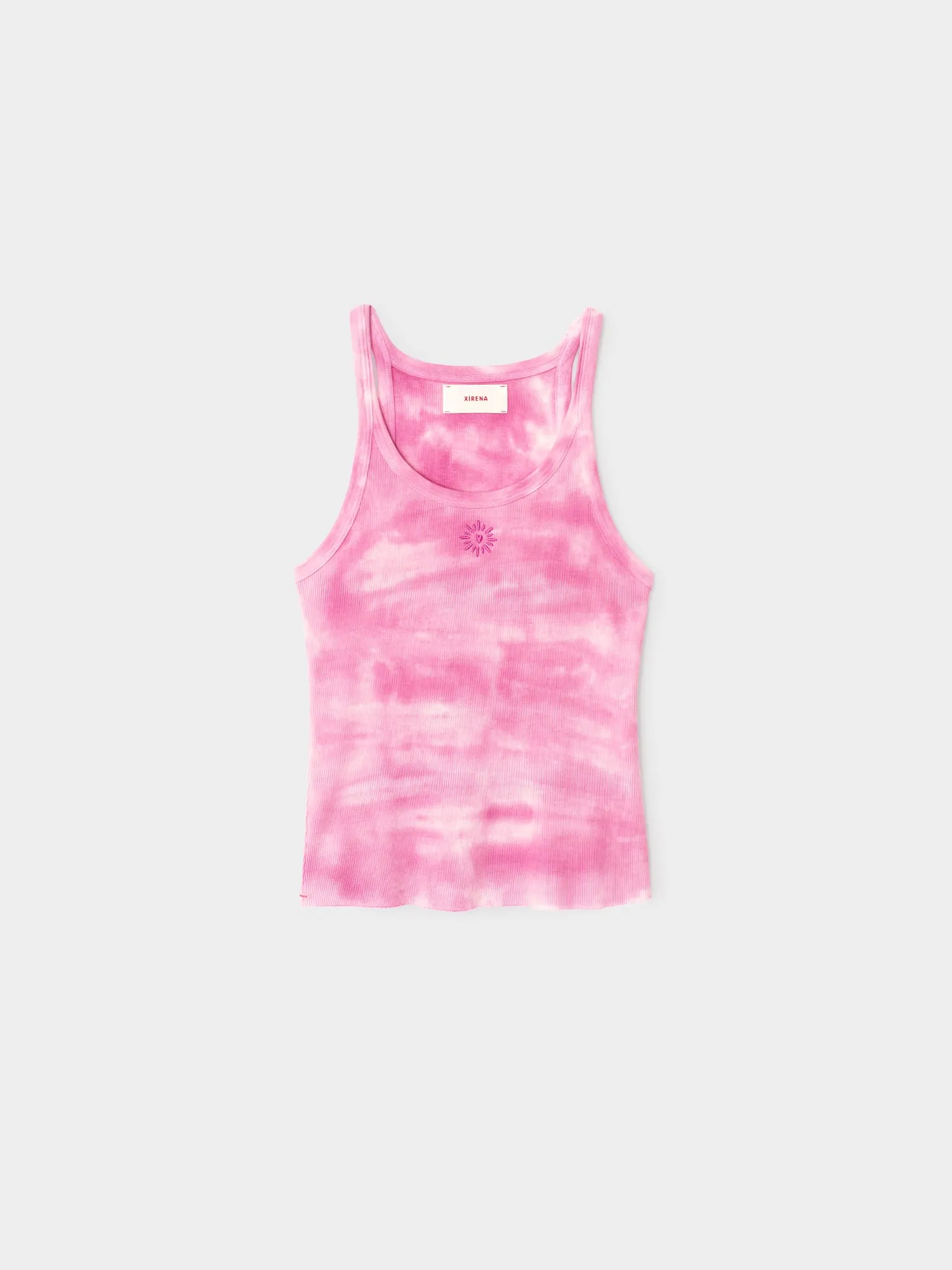 Sunset Raspberry Beca Fine Rib Tank Top sold by XiRENA product image thumbnail 5