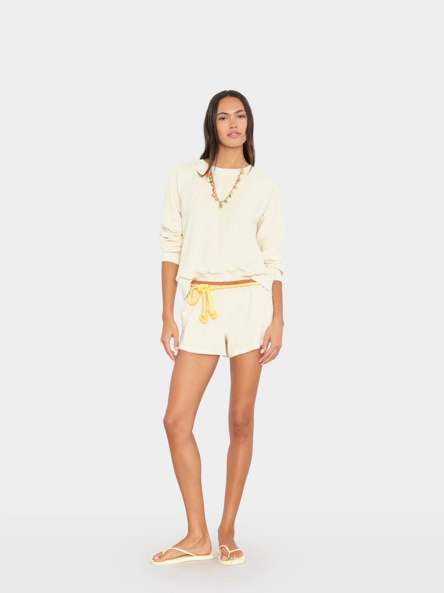 Oysterette Hub Terry Sweatshort sold by XiRENA