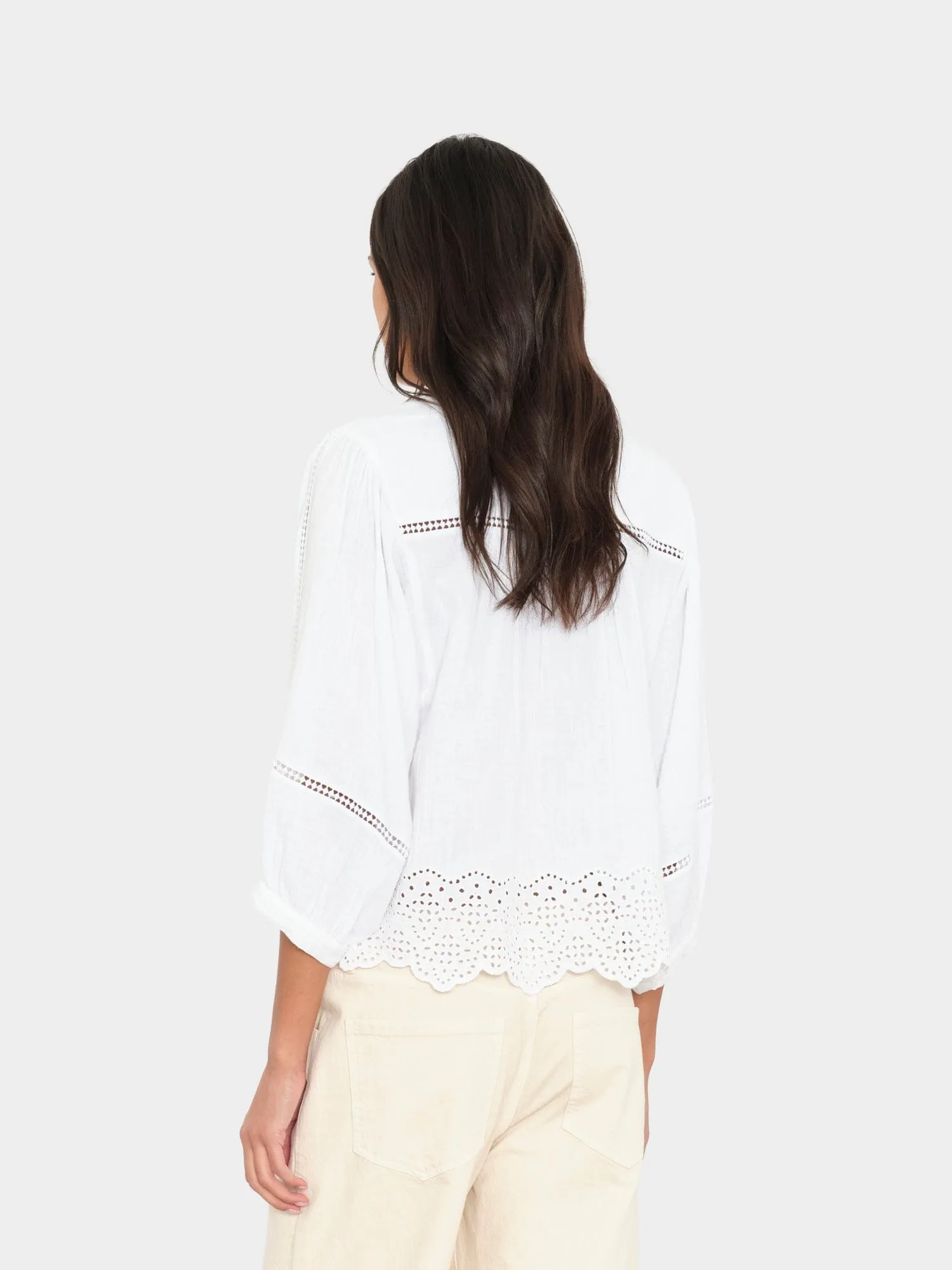 White Roxanna Top sold by XiRENA product image thumbnail 3