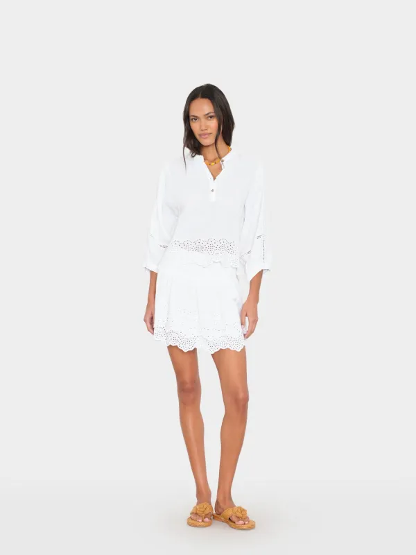 White Rima Skirt made by XiRENA