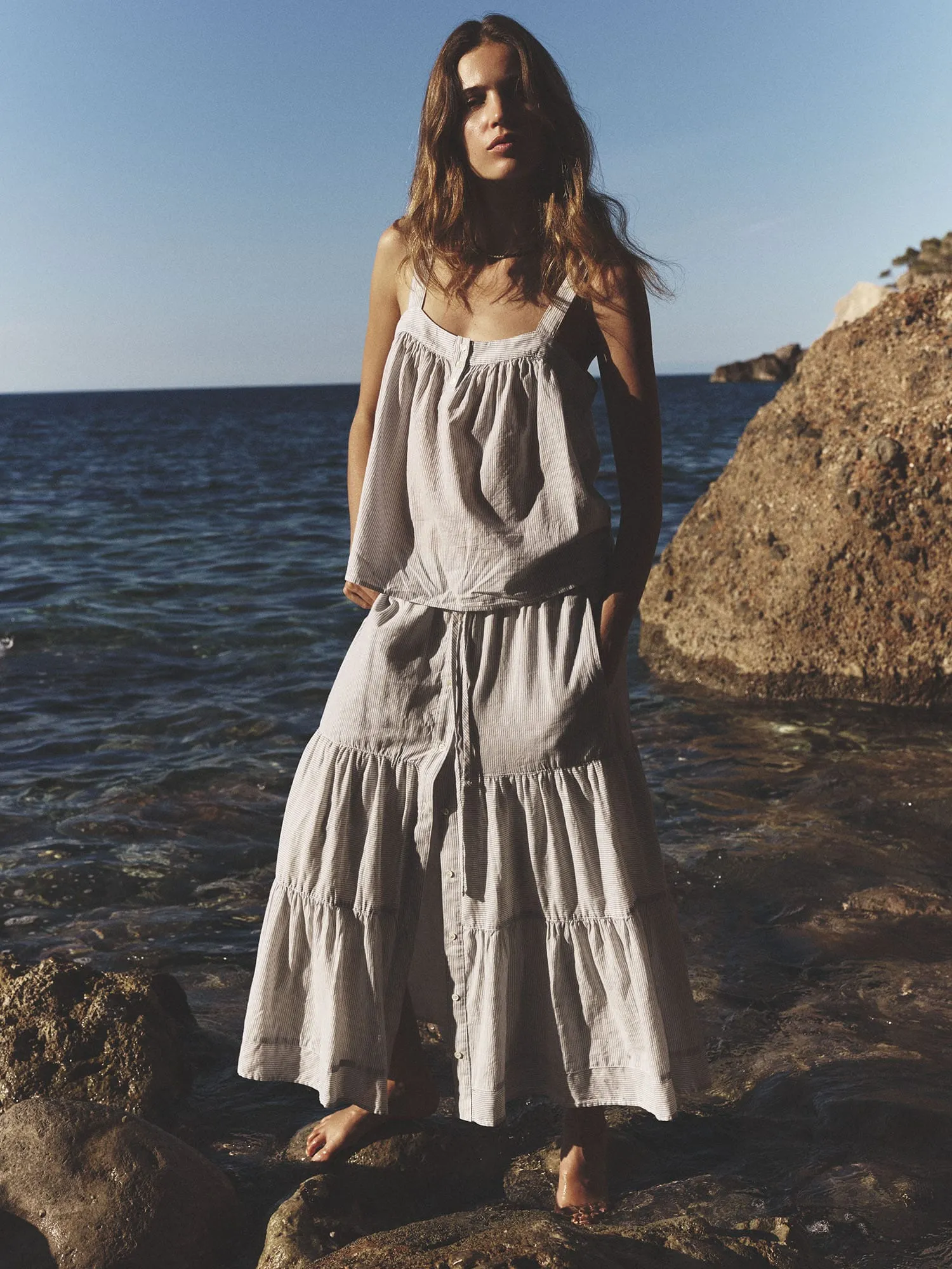Windward Stripe Mckenna Skirt sold by XiRENA product image thumbnail 4