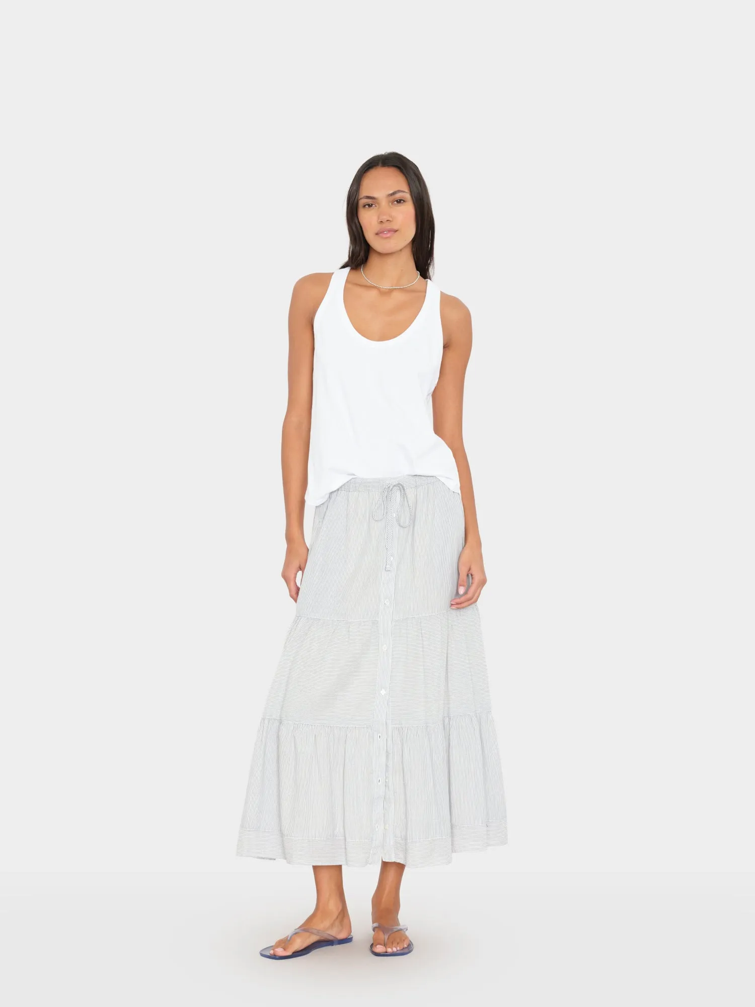 Windward Stripe Mckenna Skirt sold by XiRENA