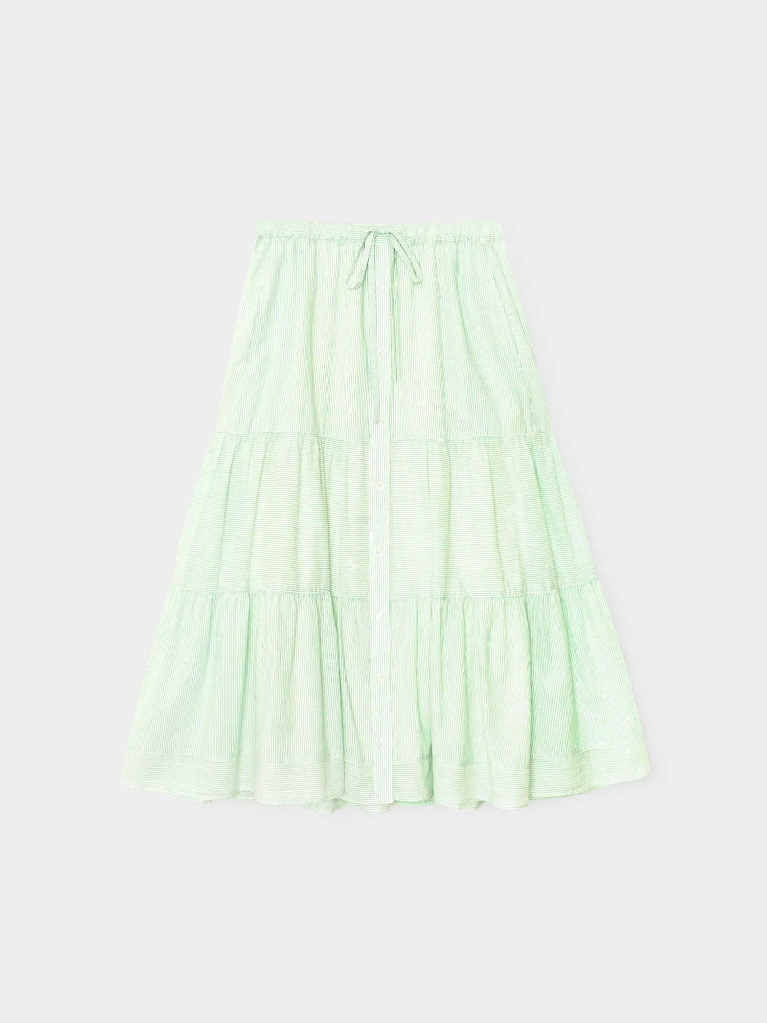 Fresh Mint Stripe Mckenna Skirt sold by XiRENA product image thumbnail 4