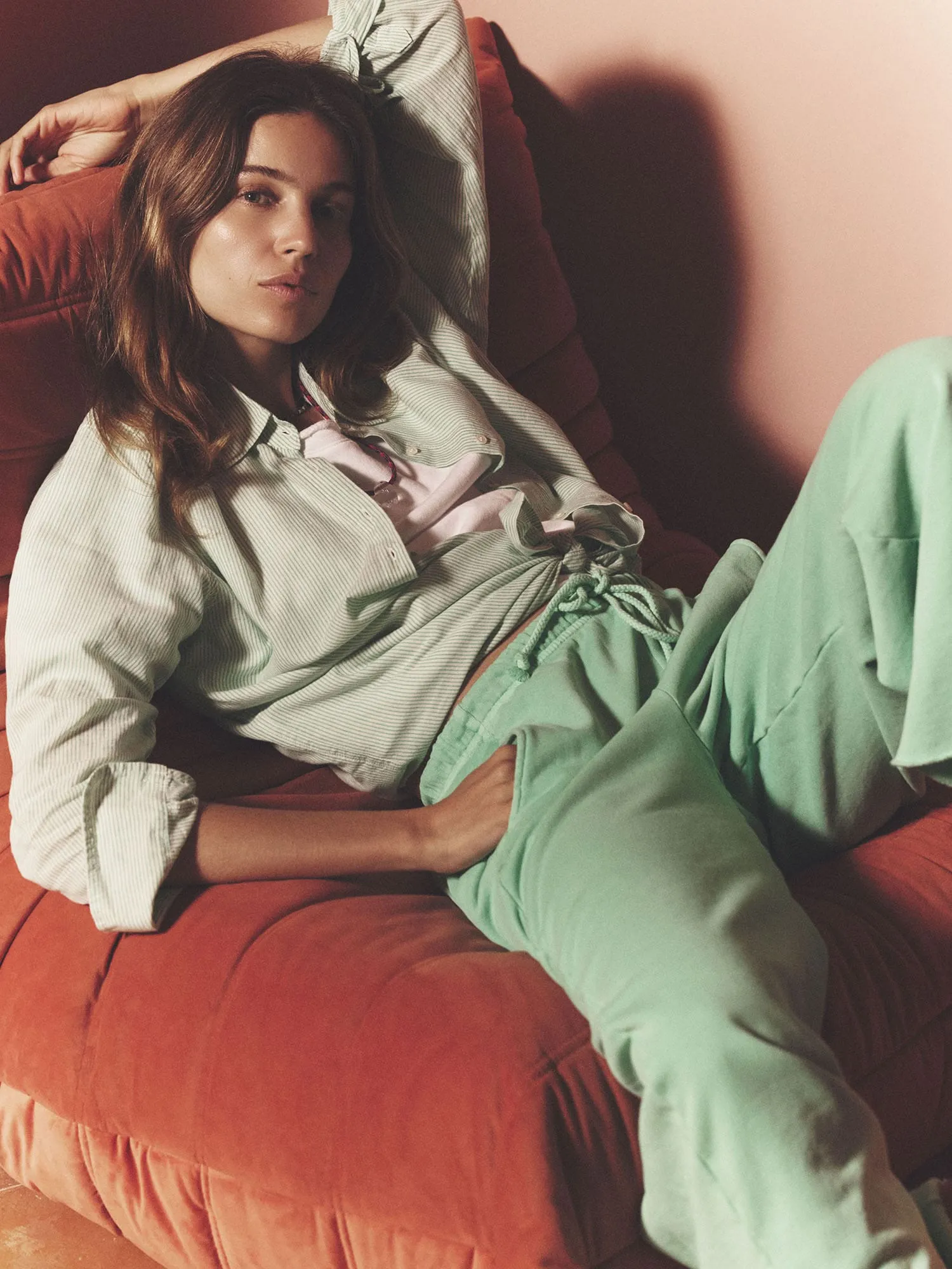 Fresh Mint Stripe Beau Shirt sold by XiRENA product image thumbnail 3