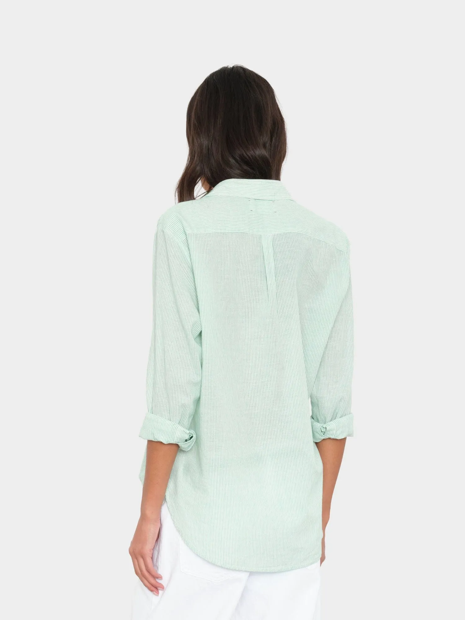 Fresh Mint Stripe Beau Shirt sold by XiRENA product image thumbnail 2