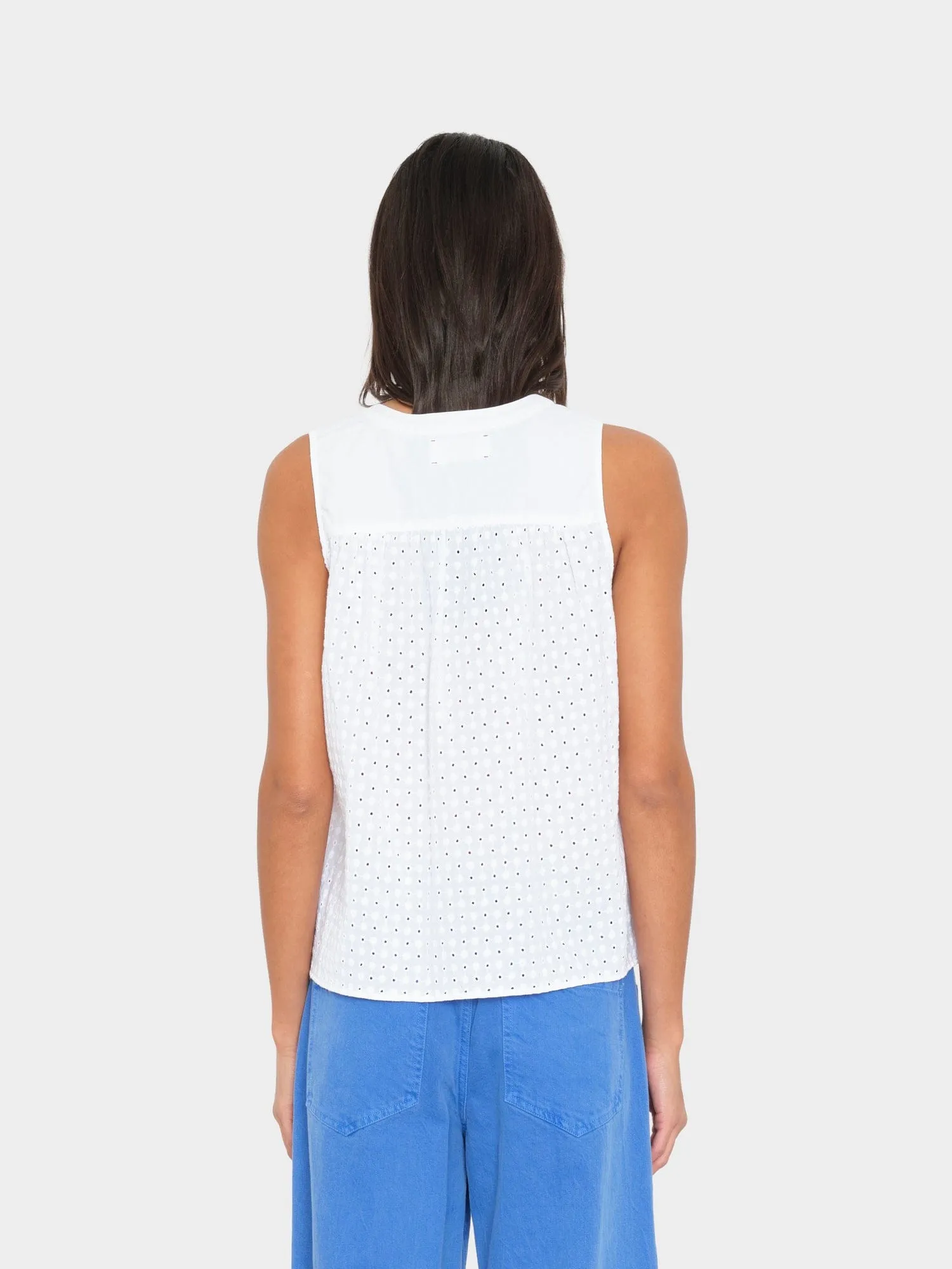 White Miki Embroidered Top sold by XiRENA product image thumbnail 2