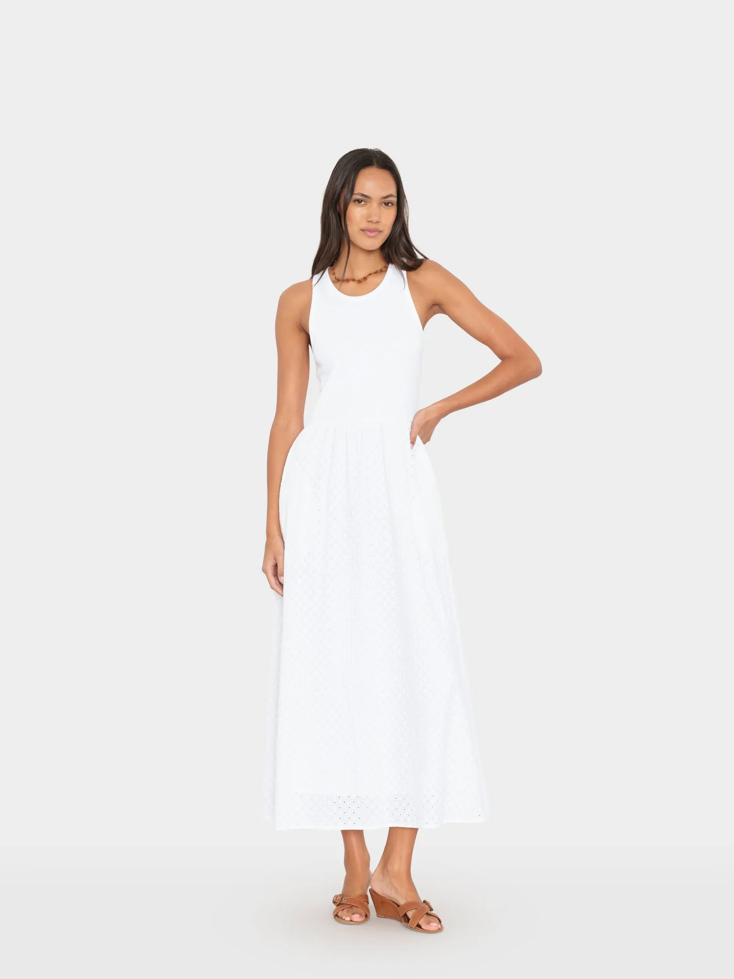 White Flynn Embroidered Dress sold by XiRENA