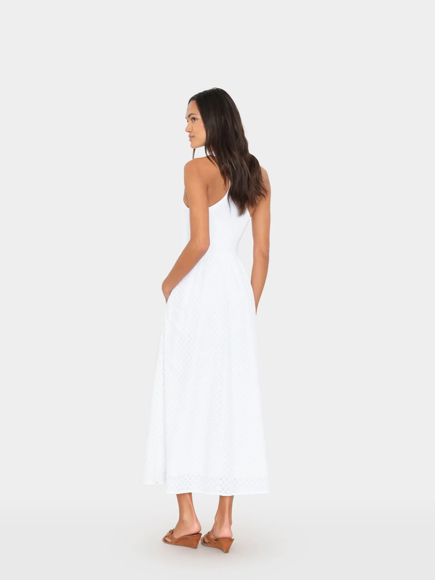 White Flynn Embroidered Dress sold by XiRENA product image thumbnail 2