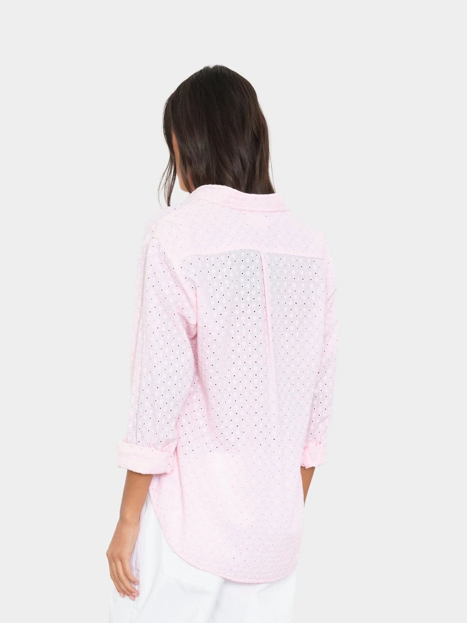 Pale Rose Beau Embroidered Shirt sold by XiRENA product image thumbnail 2