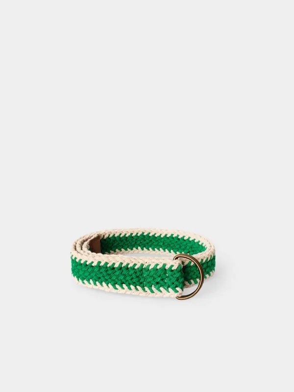 Kelly Green Tanner Belt made by XiRENA