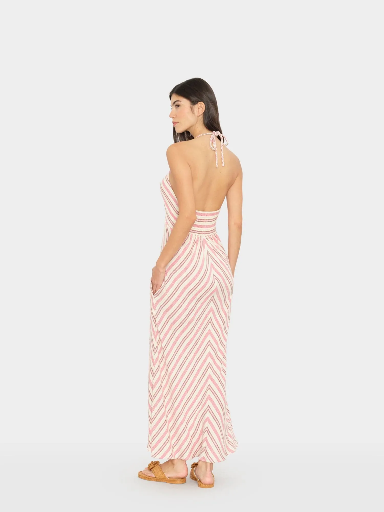 Dusty Pink Stripe Maggie Dress sold by XiRENA product image thumbnail 2