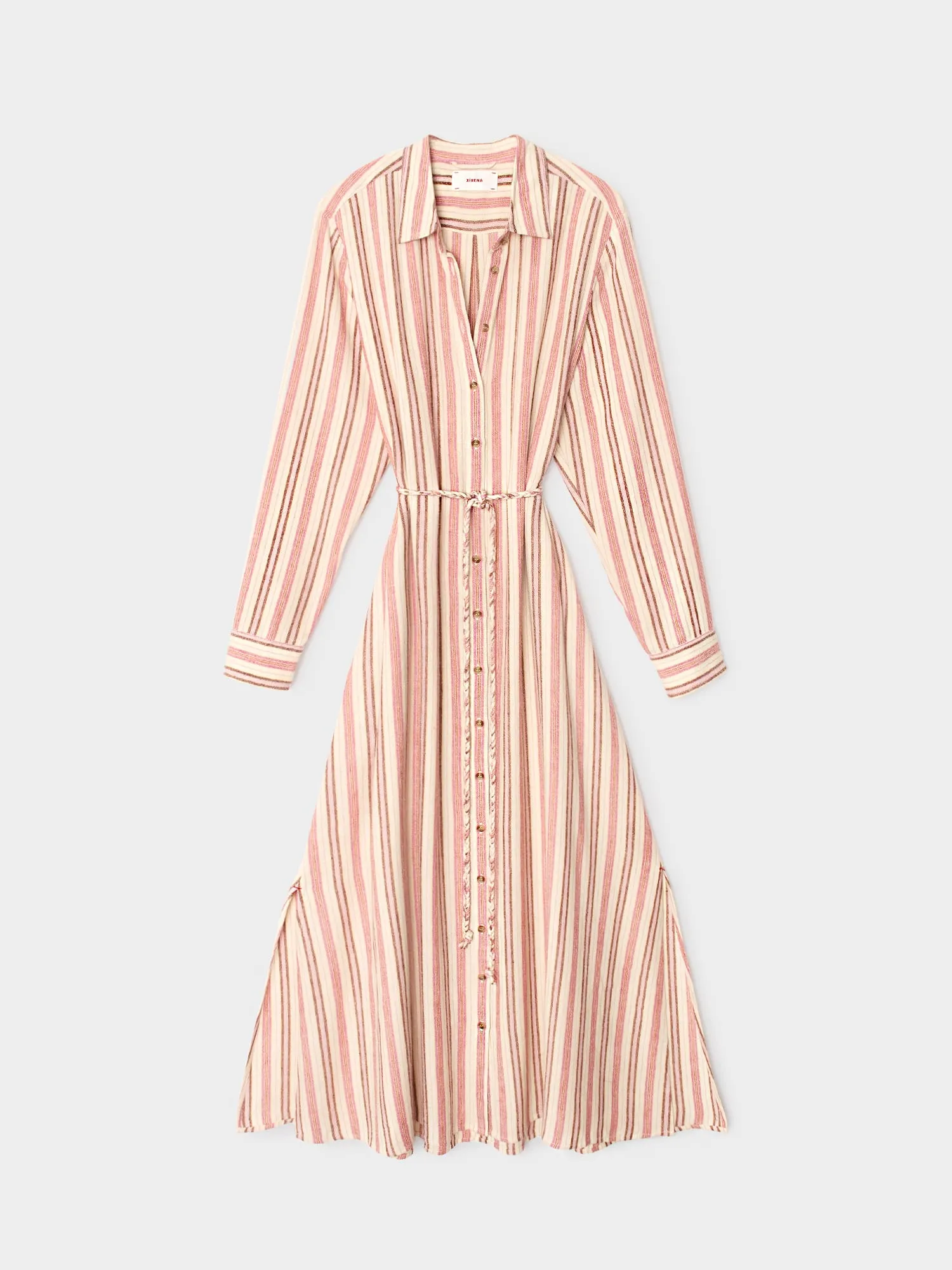 Dusty Pink Stripe Bowen Dress sold by XiRENA product image thumbnail 4