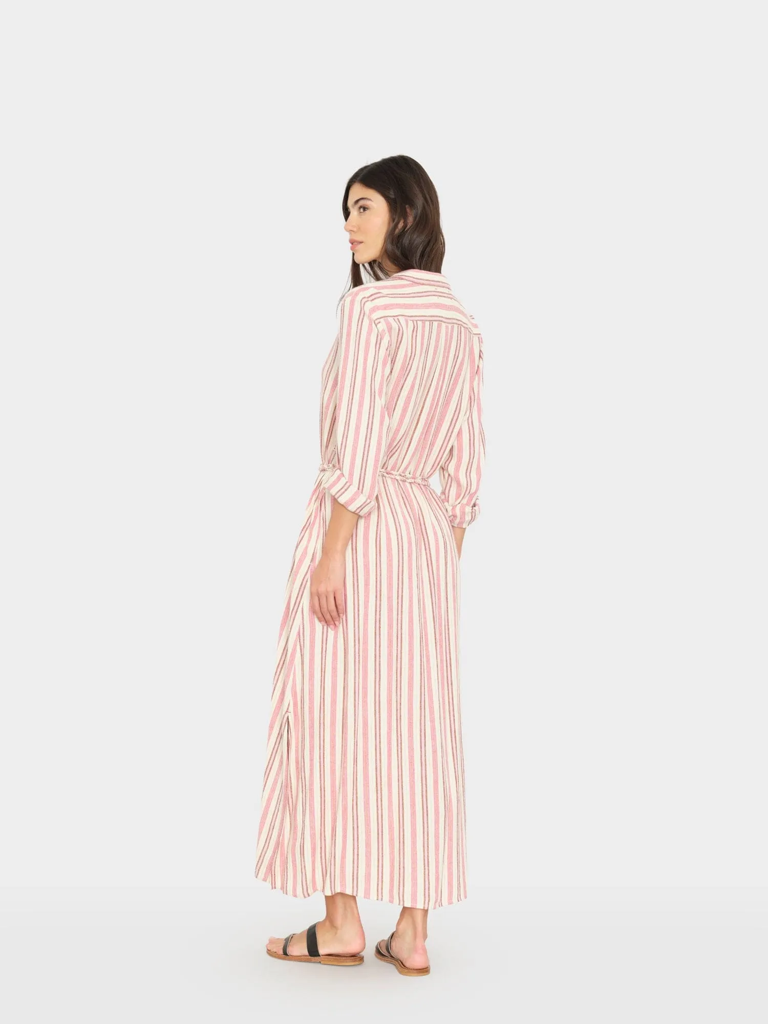Dusty Pink Stripe Bowen Dress sold by XiRENA product image thumbnail 3