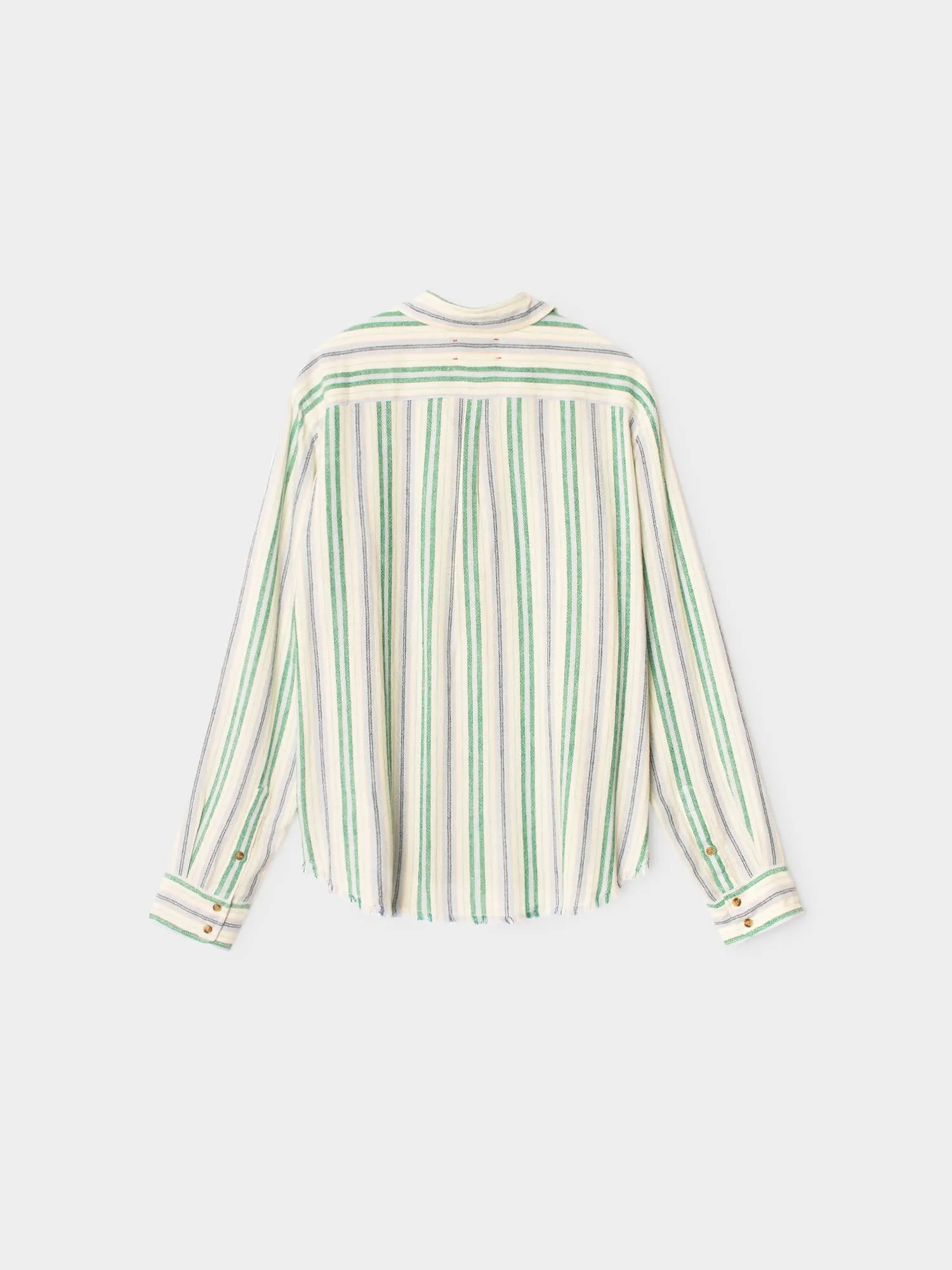 Blue Moss Stripe Bowie Shirt sold by XiRENA product image thumbnail 4