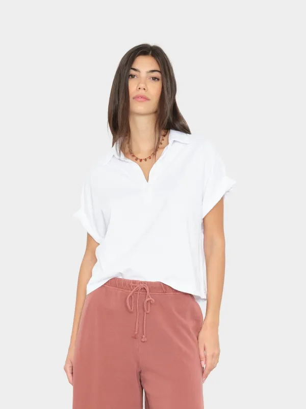 White Simon Tee made by XiRENA