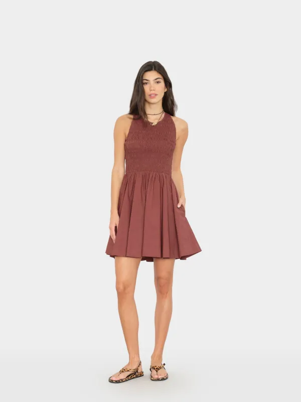 Adobe Brown Florie Dress made by XiRENA