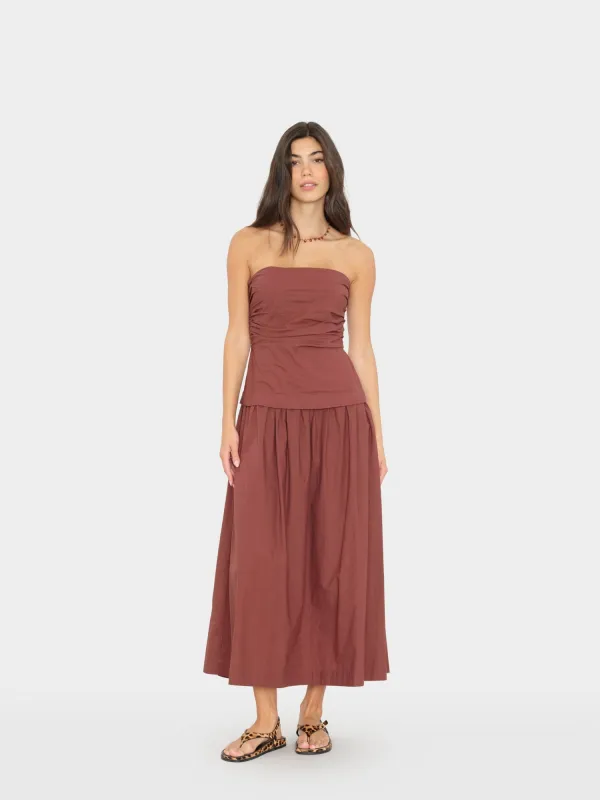 Adobe Brown Ciara Dress made by XiRENA