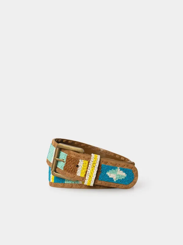 Turquoise Sunset Brixton Belt made by XiRENA