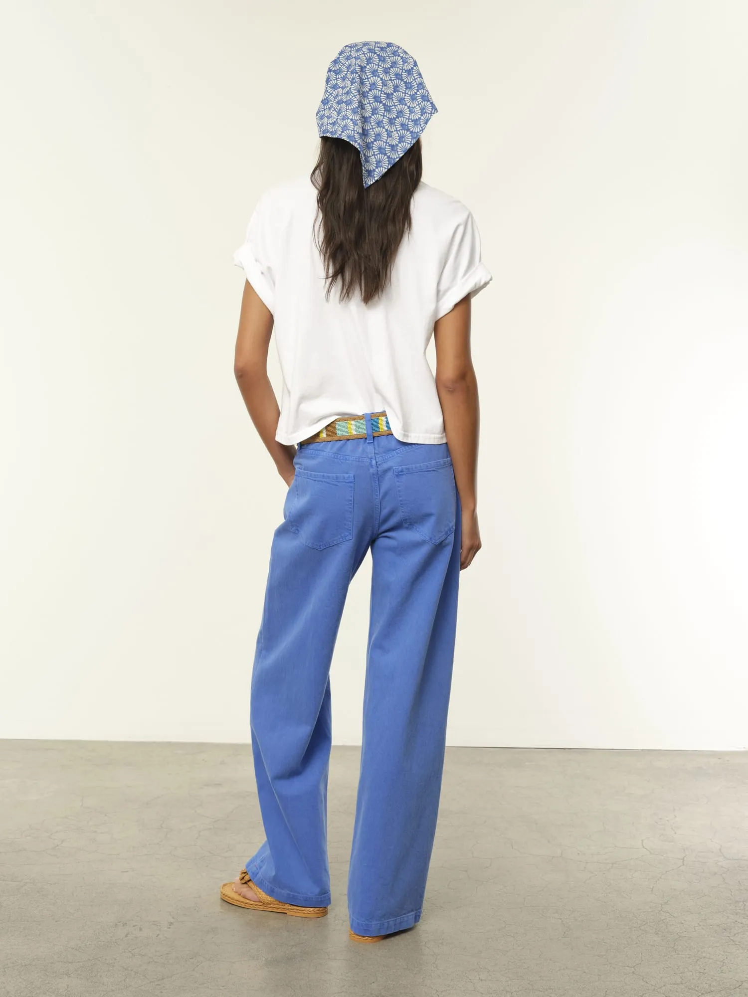 Washed Cobalt Nixon Denim Pant sold by XiRENA product image thumbnail 3