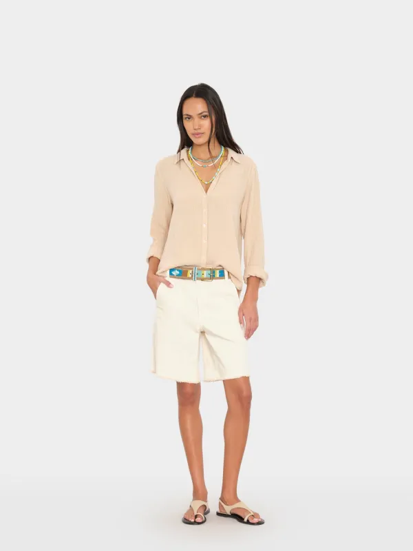 Vanilla Bean Knox Denim Short made by XiRENA