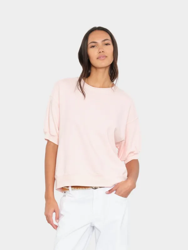 Pink Drop Jax Terry Sweatshirt made by XiRENA