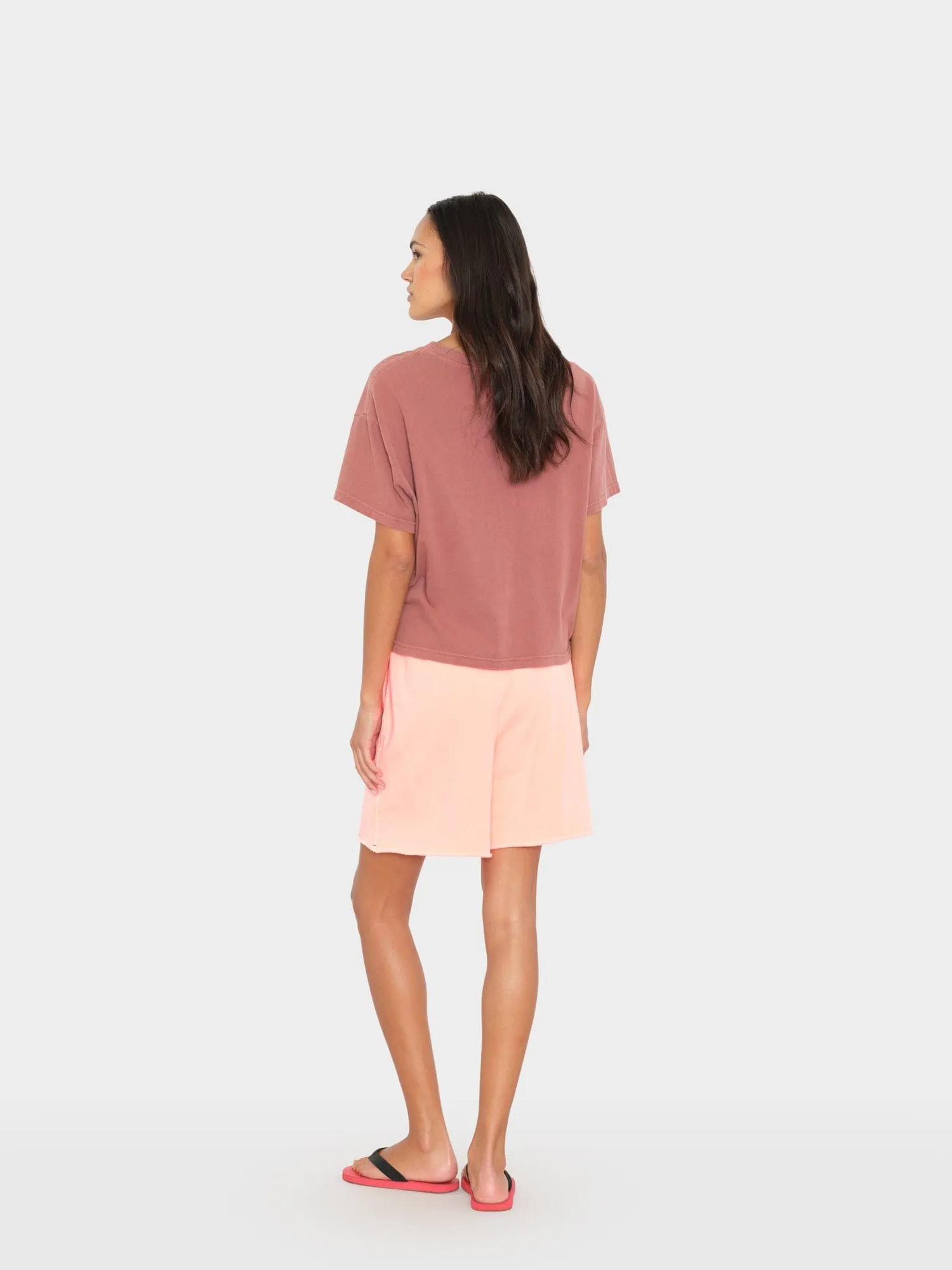 Peach Glow Rocco Terry Sweatshort sold by XiRENA product image thumbnail 3