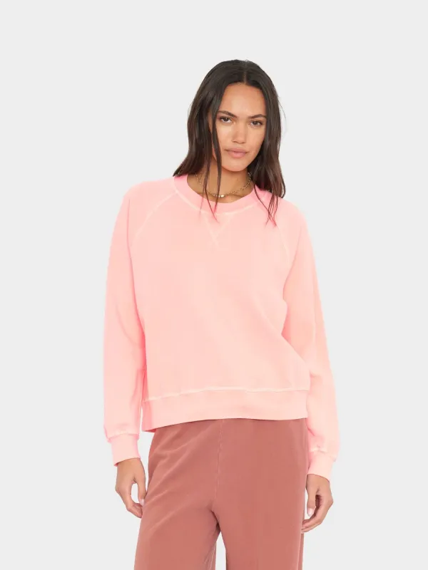 Peach Glow Marathon Terry Sweatshirt made by XiRENA
