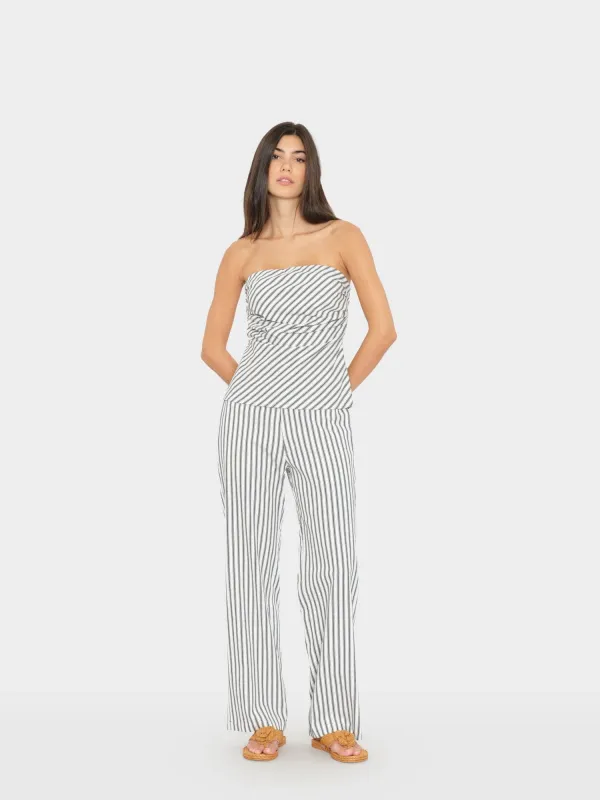 Blue Slate Stripe Pascale Pant made by XiRENA