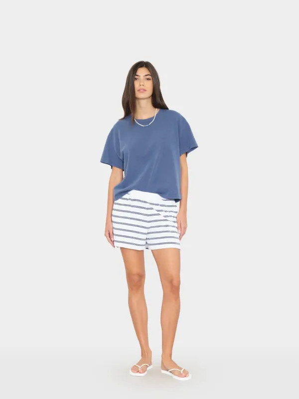 Cloud White Shayden Terry Sweatshort made by XiRENA