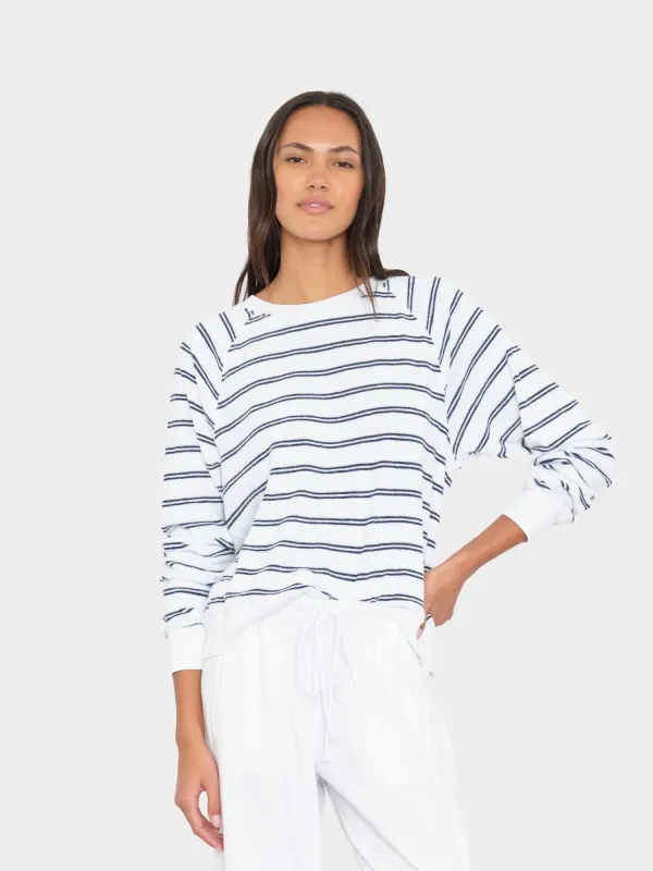 Cloud White Hopper Terry Sweatshirt made by XiRENA