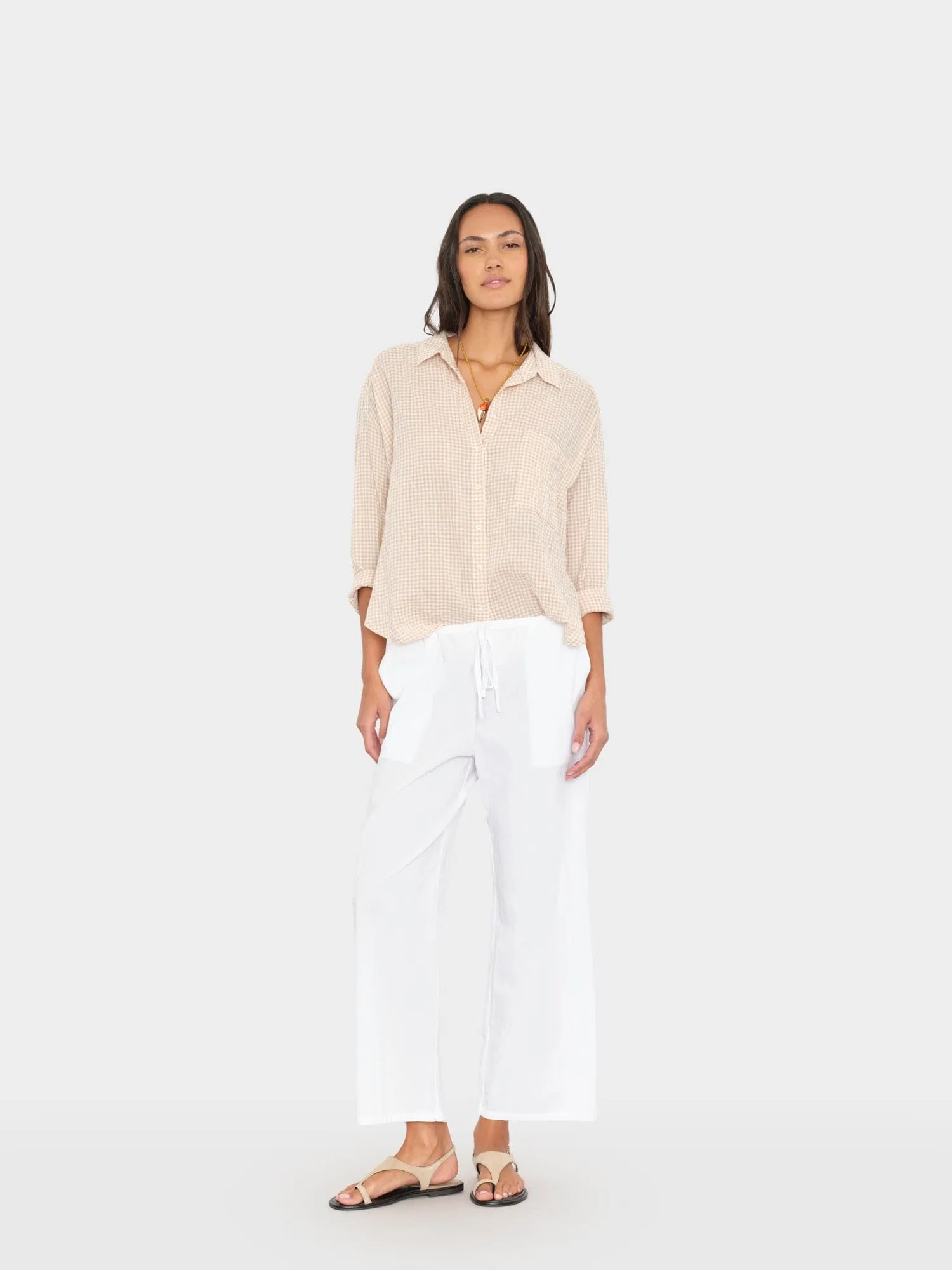 White Olson Pant sold by XiRENA