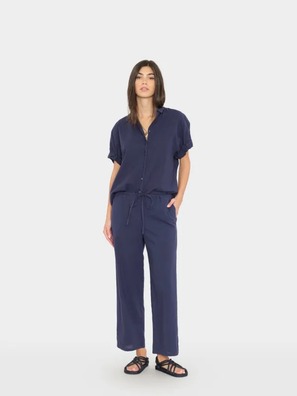 Navy Olson Pant made by XiRENA