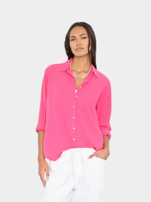 Fuschia Pink Beau Shirt made by XiRENA