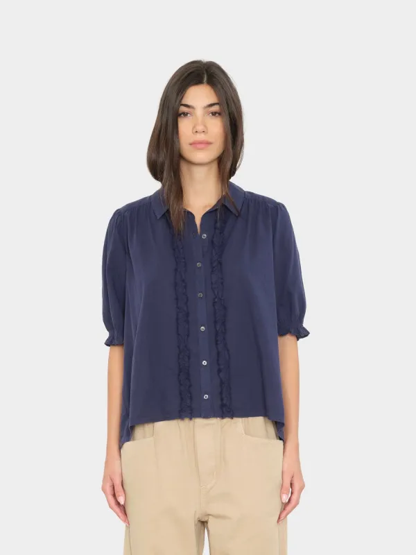 Navy Baron Shirt made by XiRENA