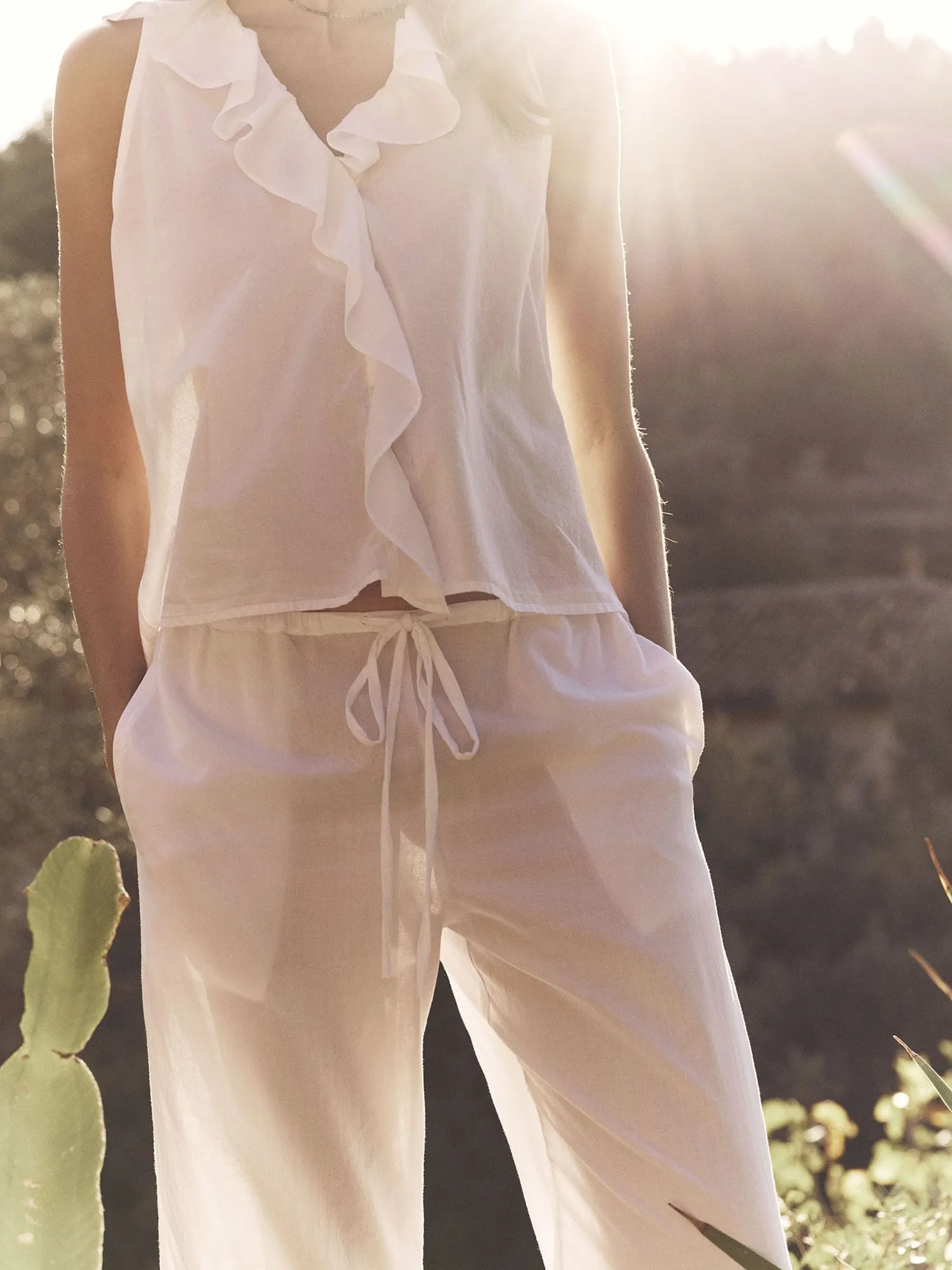 White Casara Shirt sold by XiRENA product image thumbnail 4