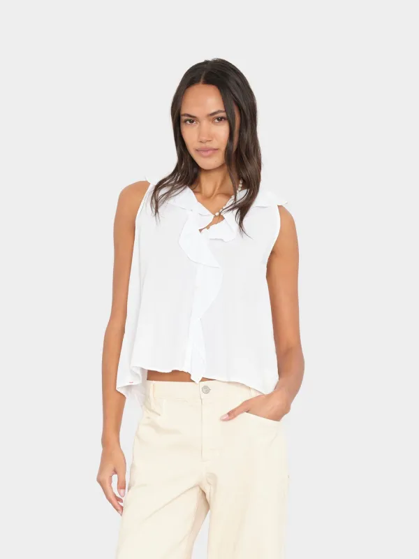 White Casara Shirt made by XiRENA