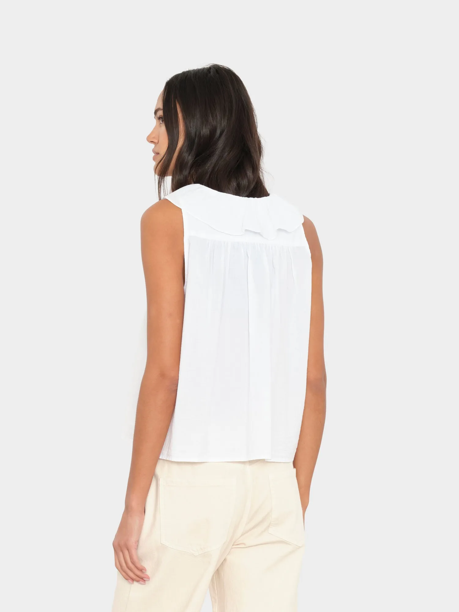 White Casara Shirt sold by XiRENA product image thumbnail 3