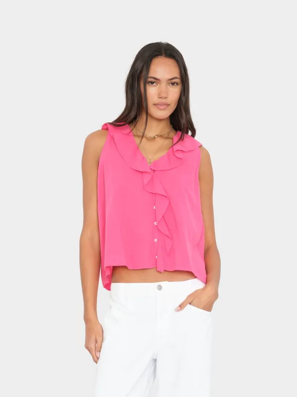 Fuschia Pink Casara Shirt made by XiRENA