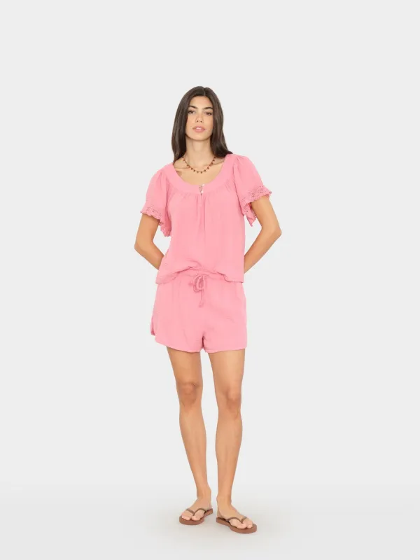 Faded Rose Starla Short made by XiRENA