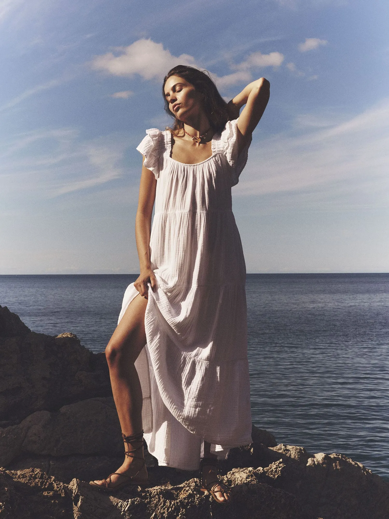 White Jaynie Dress sold by XiRENA product image thumbnail 4