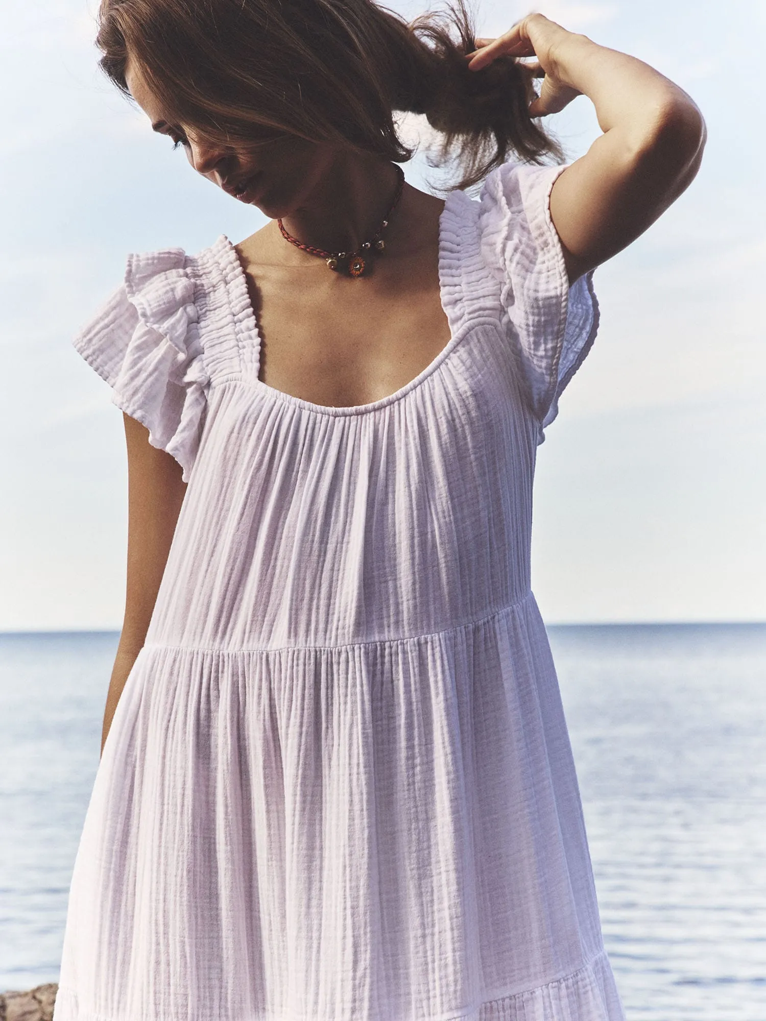White Jaynie Dress sold by XiRENA product image thumbnail 5