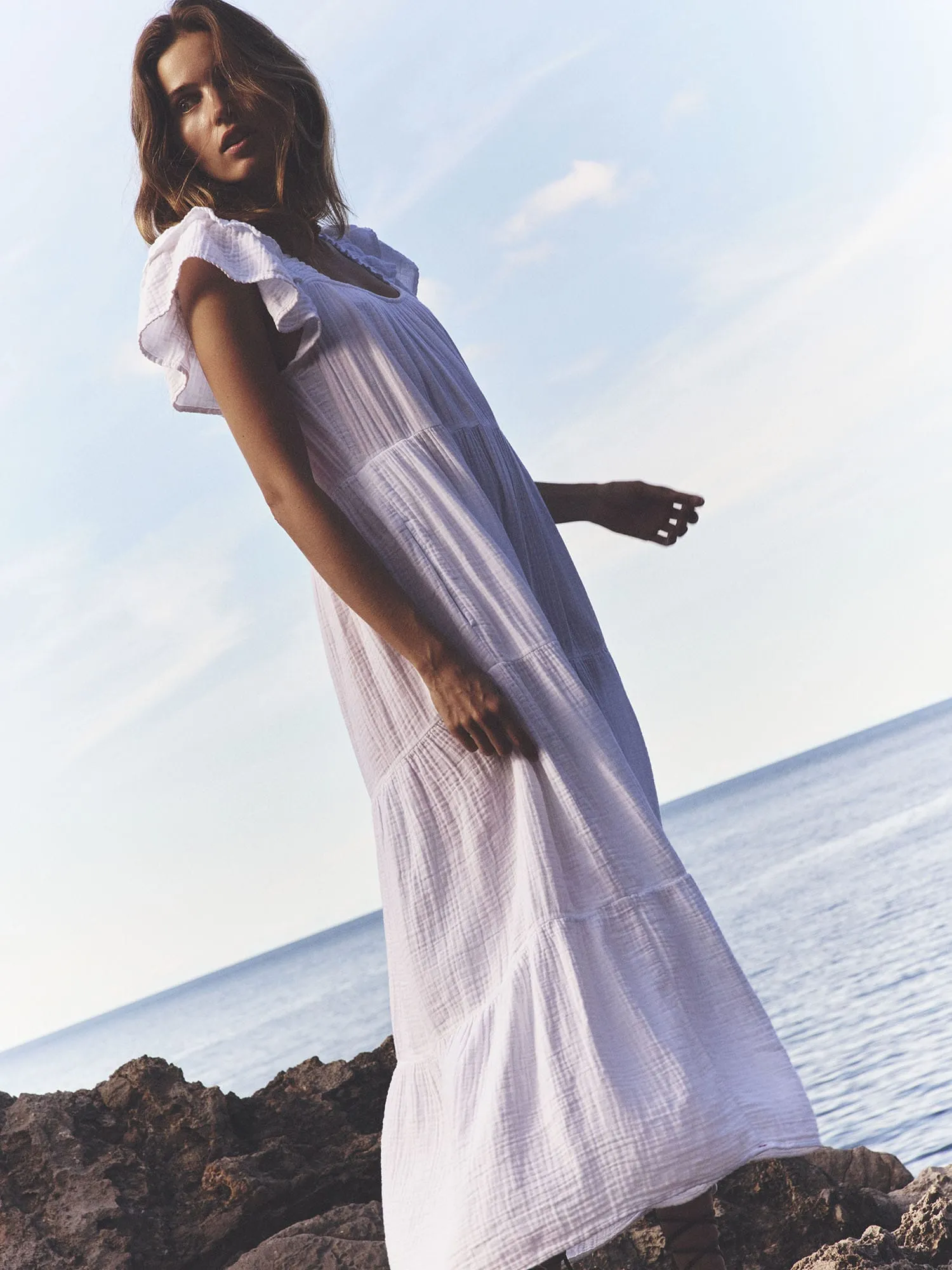 White Jaynie Dress sold by XiRENA product image thumbnail 2