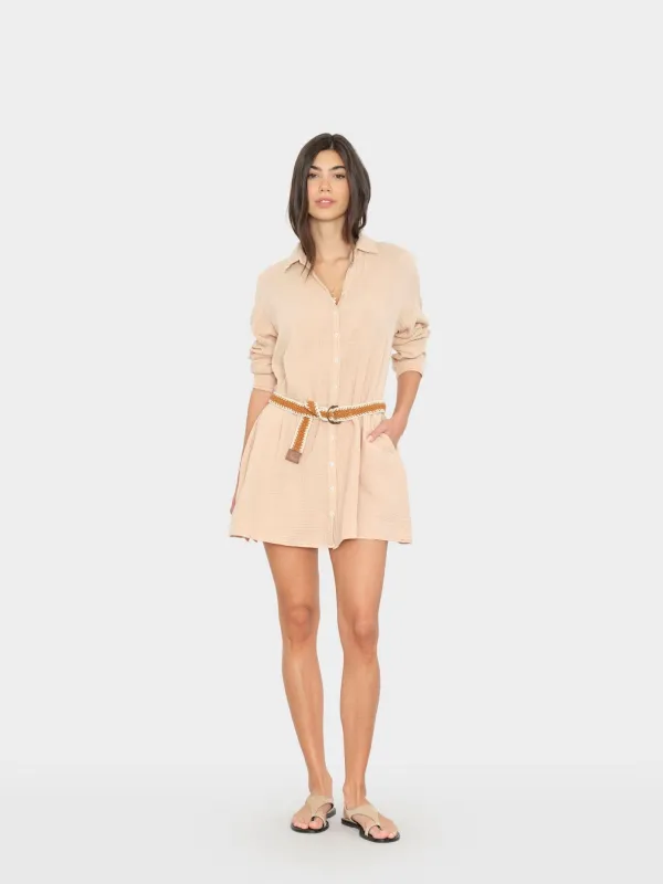 Rattan Bobby Gauze Dress made by XiRENA